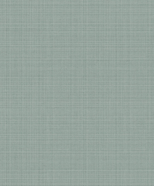 2231904 Etten Studios Essential Textures Wallpaper Crosshatch Linen Metallic Sea Green