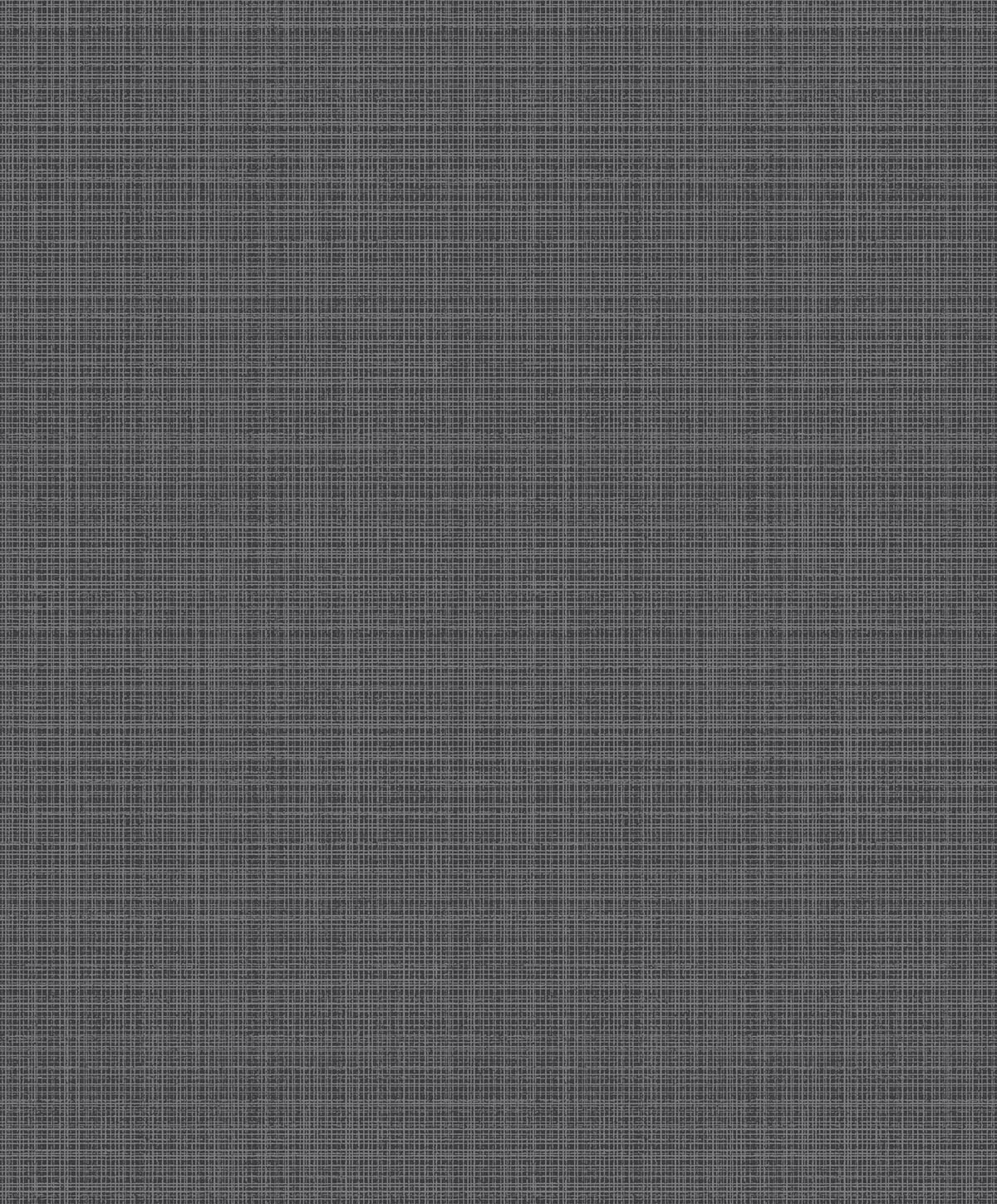 2231908 Etten Studios Essential Textures Wallpaper Crosshatch Linen Metallic Coal
