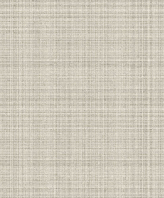 2231913 Etten Studios Essential Textures Wallpaper Crosshatch Linen Metallic Greige