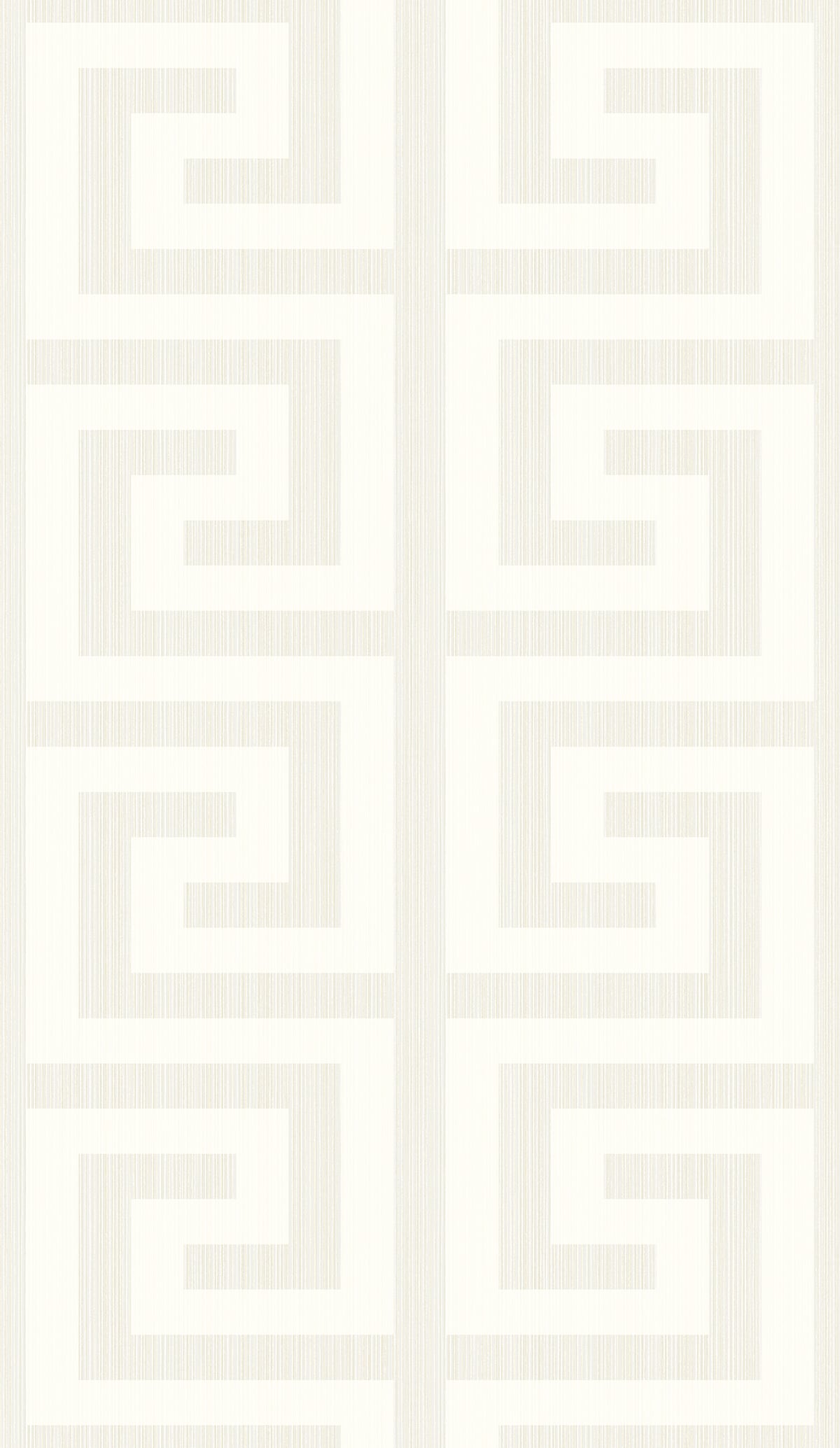 2232013 Etten Studios Essential Textures Wallpaper Greek Key Metallic Pearl & Cream