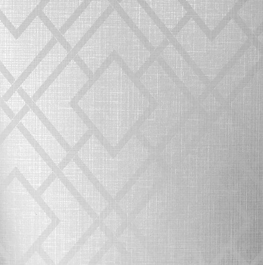 2232217 Etten Studios Essential Textures Wallpaper Diamond Lattice Gray Mist & Metallic Silver