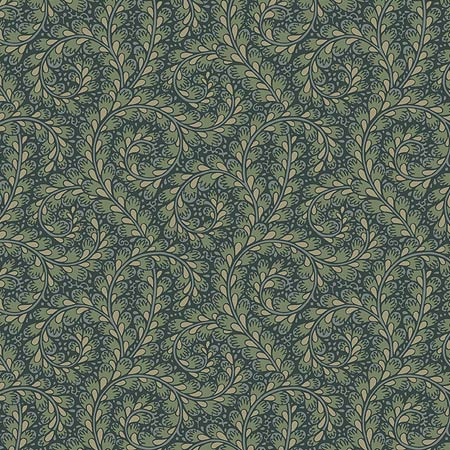 2258 WILD FERNS Spruce Schumacher Wallpaper