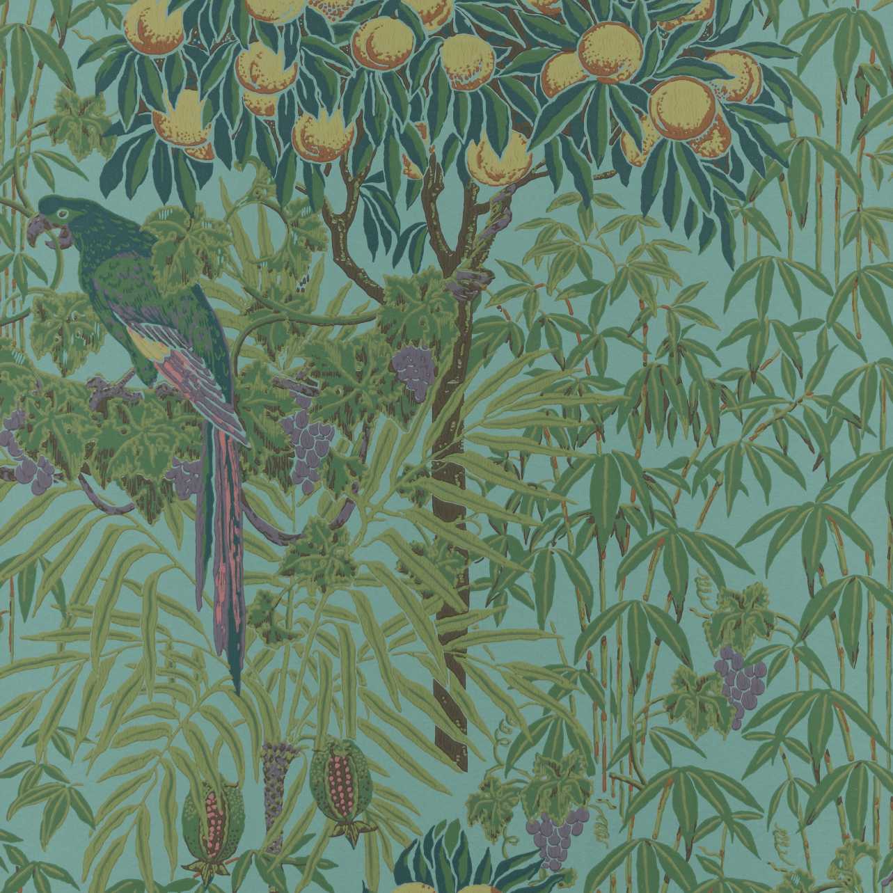231116704 1838-Wallcoverings WALLPAPER - WP # 04 TEAL V&A
