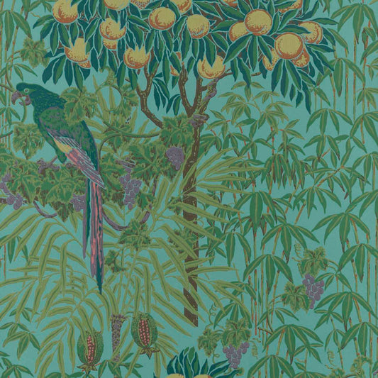 231116704 1838-Wallcoverings WALLPAPER - WP # 04 TEAL V&A