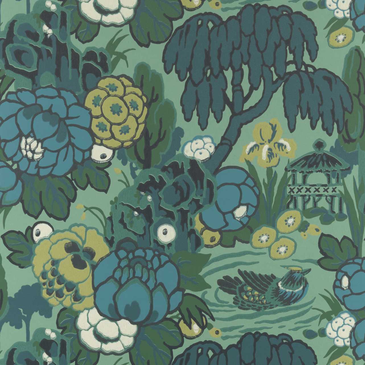 231116904 1838-Wallcoverings WALLPAPER - WP # 04 JADE V&A