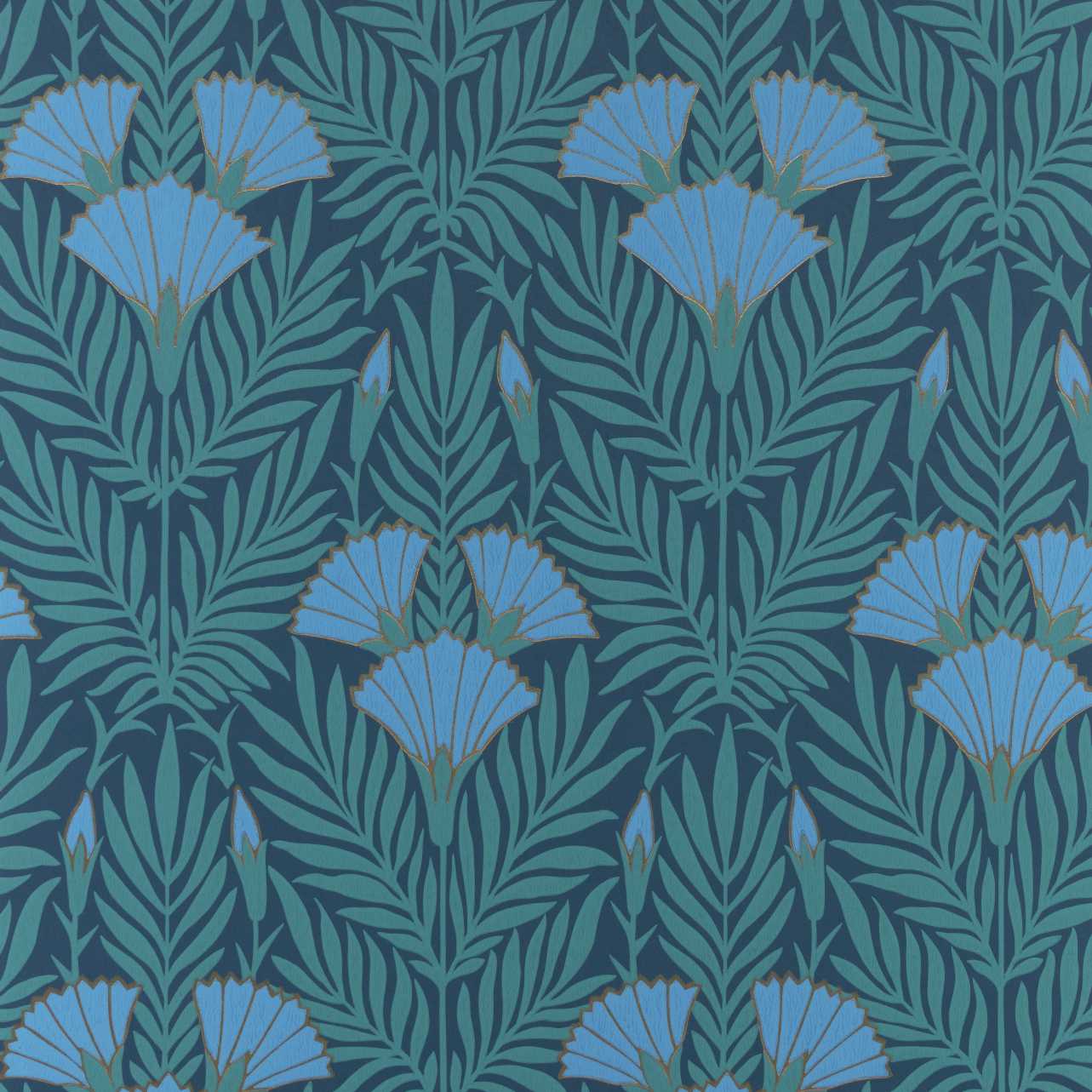 231117104 1838-Wallcoverings WALLPAPER - WP # 04 CORNFLOWER V&A