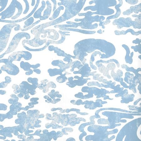 2330-ZBWP SAN MARCO Zibby Blue On White Quadrille Wallpaper