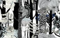 23341X Marimekko Marimekko Vol. 5 Wallpaper Pikkuveljekset Ebony and Steel Gray