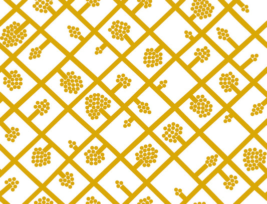 23346X Marimekko Marimekko Vol. 5 Wallpaper Spalje Mustard and Eggshell