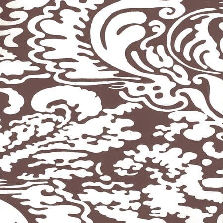 2335-52WP SAN MARCO REVERSE Brown On Almost White Quadrille Wallpaper