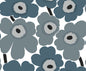 23353X Marimekko Marimekko Vol. 5 Wallpaper Unikko Steel Blue and Gray