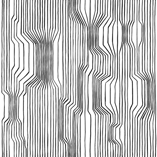 23365X Marimekko Marimekko Vol. 5 Wallpaper Frekvenssi Ebony and Eggshell