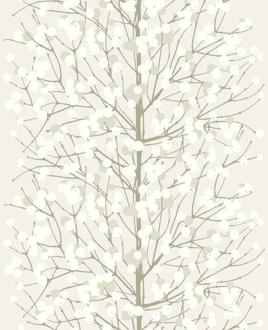 23376X Marimekko Marimekko Vol. 5 Wallpaper Lumimarja Gray and Fog