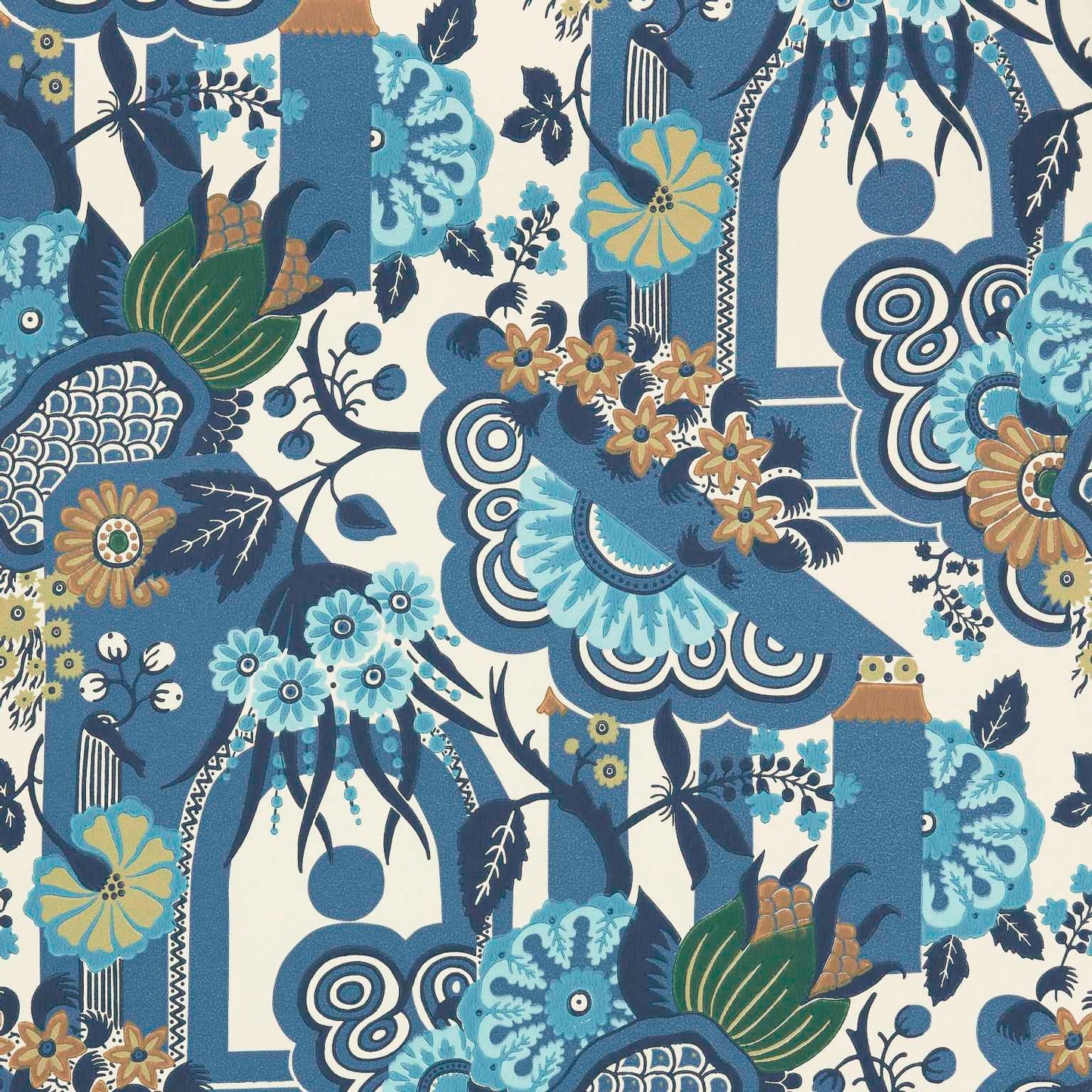 241217505 1838-Wallcoverings WALLPAPER - WP # 05 COBALT V&AII