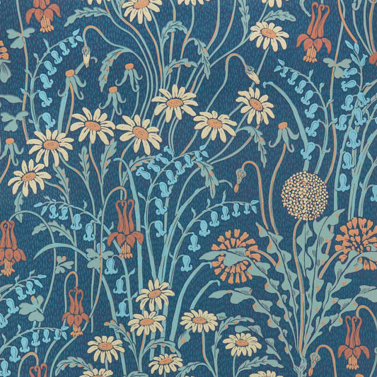 241217801 1838-Wallcoverings WALLPAPER - WP # 01 PRUSSIAN BLUE V&AII
