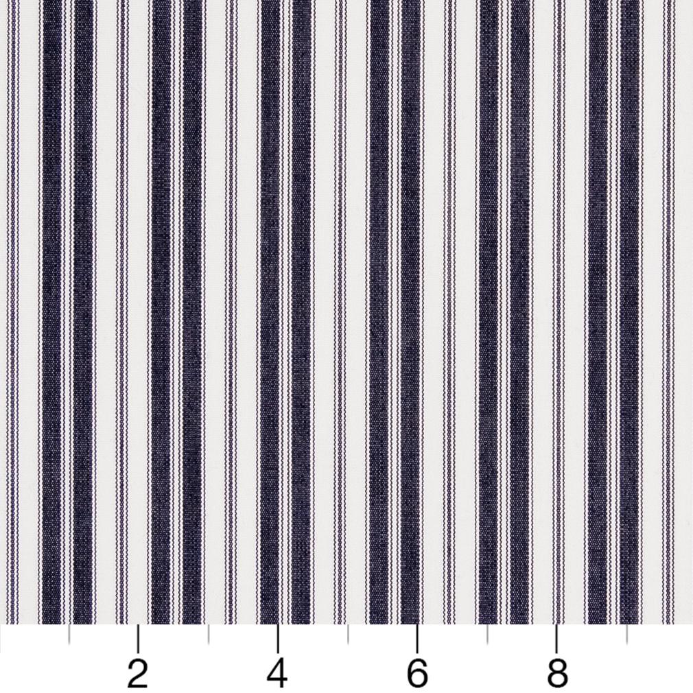 2464 Stripe Navy Classic Blue Charlotte Fabrics