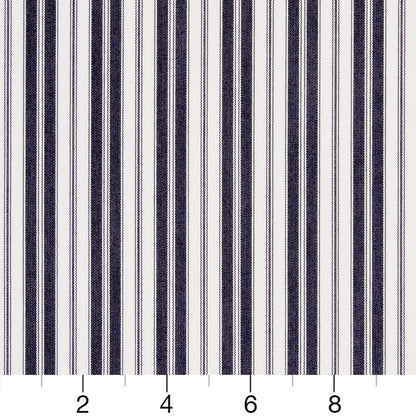 2464 Stripe Navy Classic Blue Charlotte Fabrics