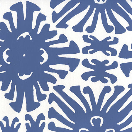 2475WP-08 SIGOURNEY SMALL SCALE New Navy On White Quadrille Wallpaper