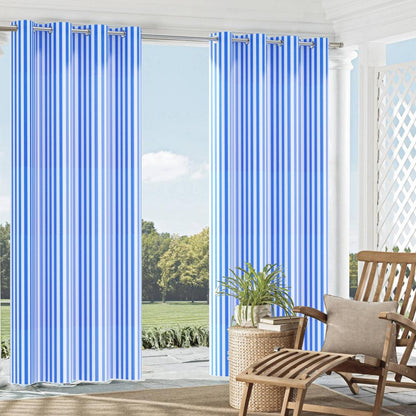 2485 Stripe Coastal Canopy Blue Charlotte Fabrics