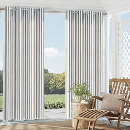 2486 Stripe Taupe Canopy Beige & Taupe Charlotte Fabrics