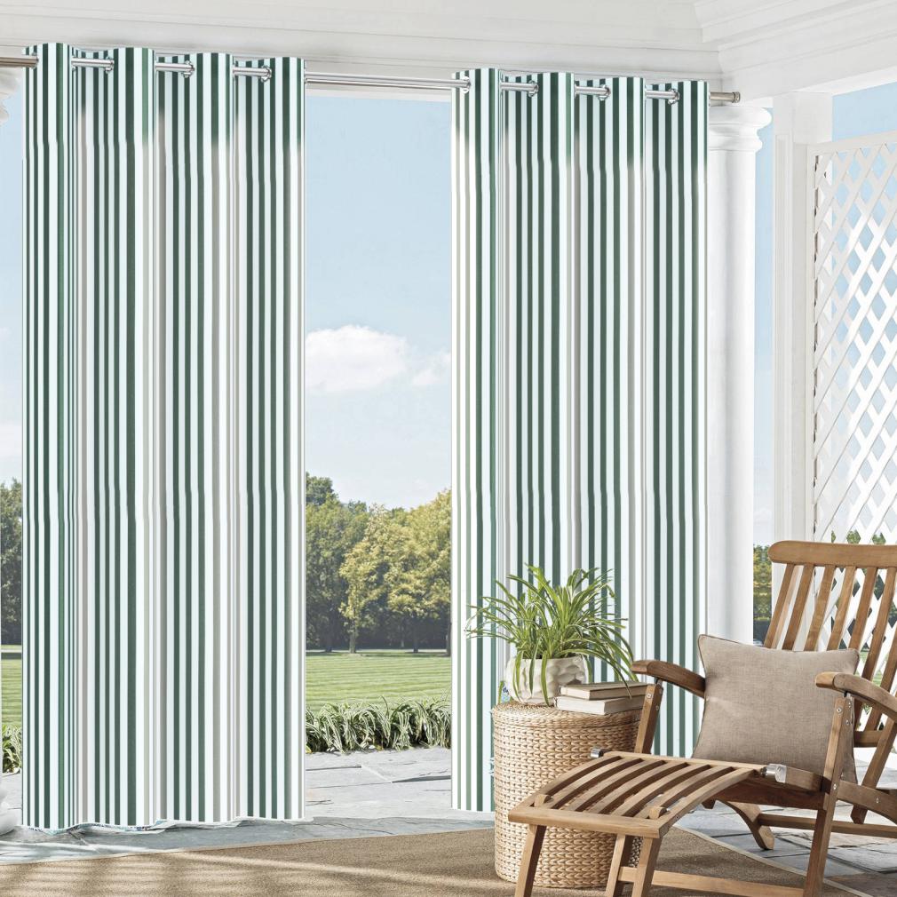 2488 Stripe Forest Canopy Green Charlotte Fabrics