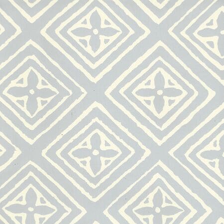 2490-22WP FIORENTINA Windsor Blue Off White Quadrille Wallpaper