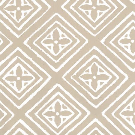 2490-40WP FIORENTINA Greige On Almost White Quadrille Wallpaper