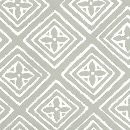 2490-41WP FIORENTINA Gray On Almost White Quadrille Wallpaper