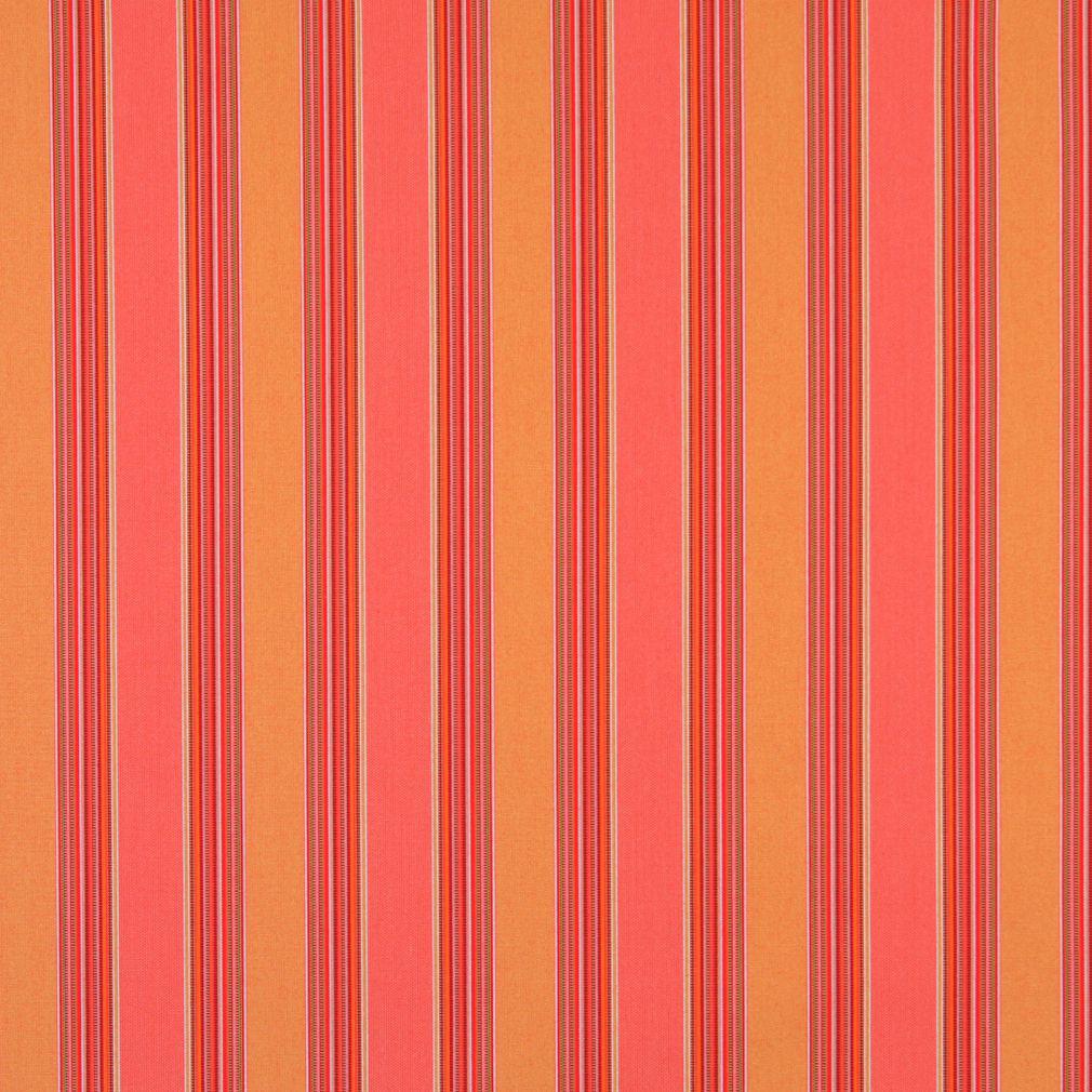 2490 Stripe Coral Coral & Peach Charlotte Fabrics