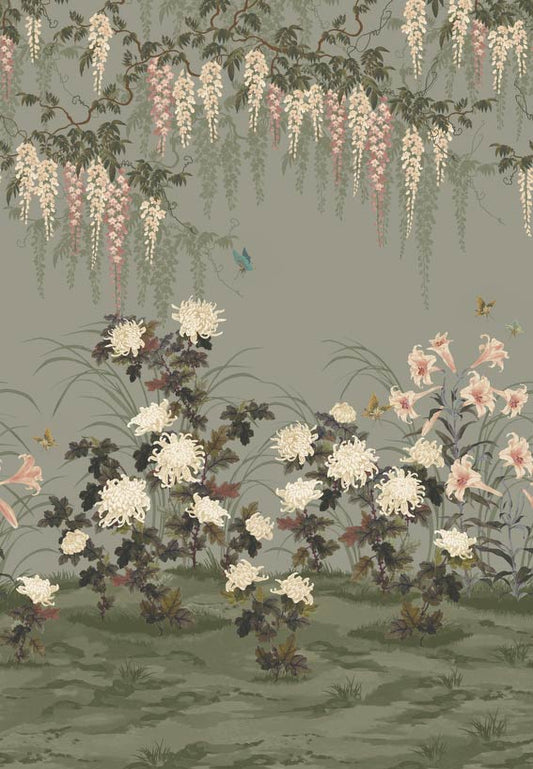251319104 1838-Wallcoverings WALLPAPER - WP # 04 DARK SAGE V&AIII