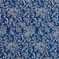 2600 Floral Blue Charlotte Fabrics Woven Patterns