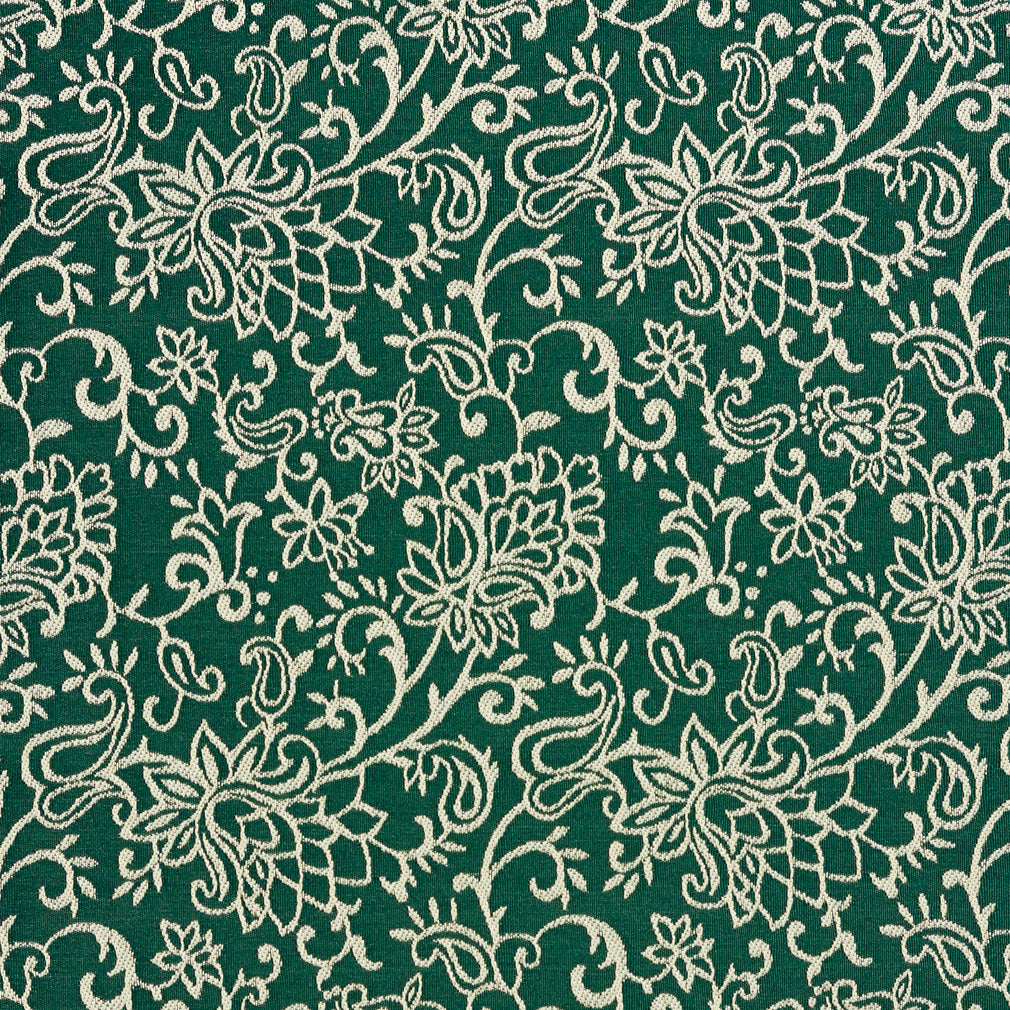 2601 Floral Green Charlotte Fabrics Woven Patterns