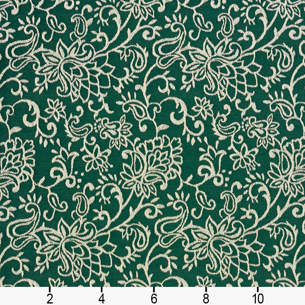 2601 Floral Alpine/Garden Green Charlotte Fabrics