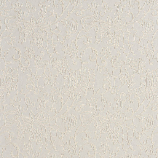 2602 Floral White & Ivory Charlotte Fabrics Woven Patterns