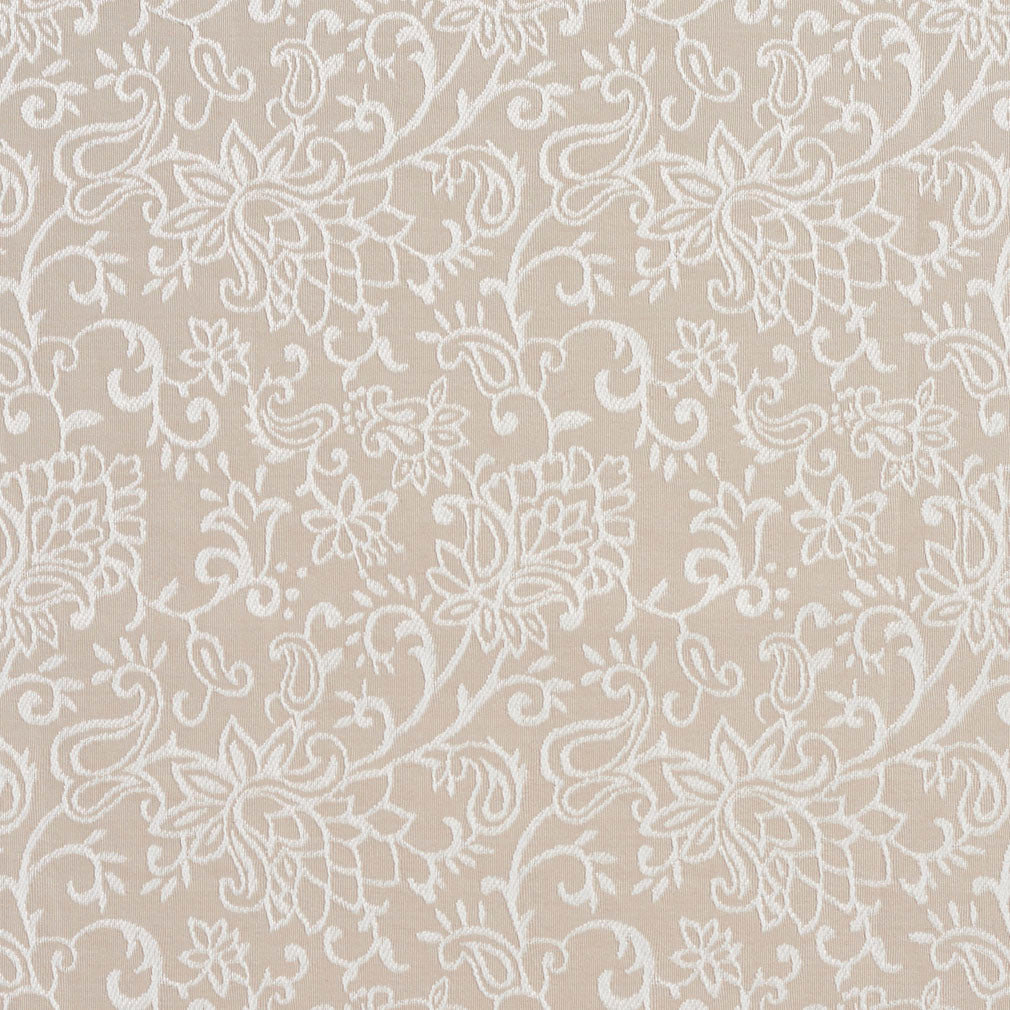 2605 Floral Linen/Garden Beige & Taupe Charlotte Fabrics