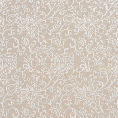2605 Floral Linen/Garden Beige & Taupe Charlotte Fabrics