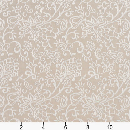 2605 Floral Linen/Garden Beige & Taupe Charlotte Fabrics
