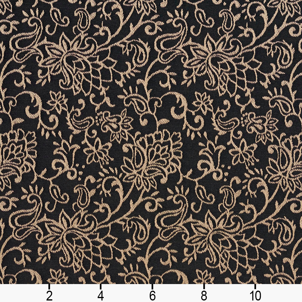 2606 Floral Onyx/Garden Black Charlotte Fabrics