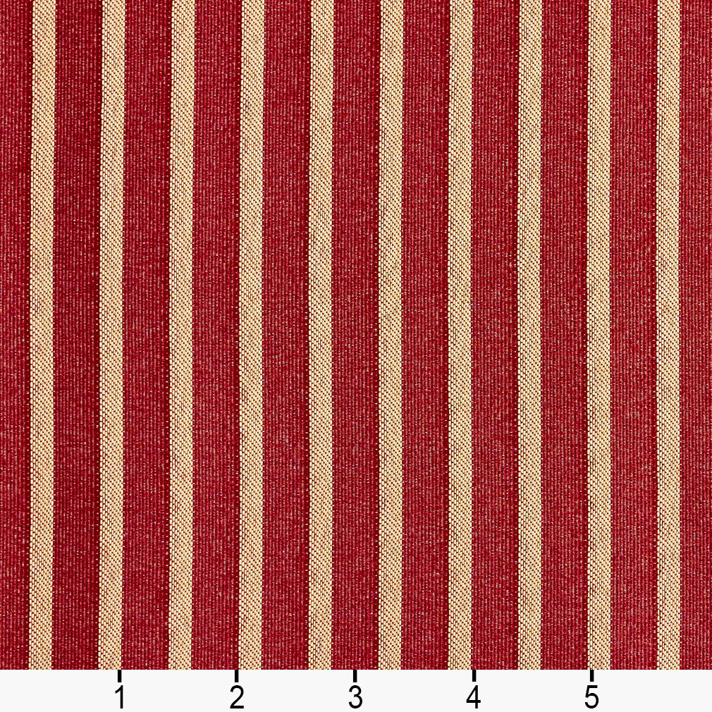 2616 Stripe Crimson/Stripe Red & Burgundy Charlotte Fabrics
