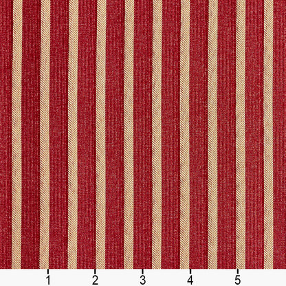 2616 Stripe Crimson/Stripe Red & Burgundy Charlotte Fabrics