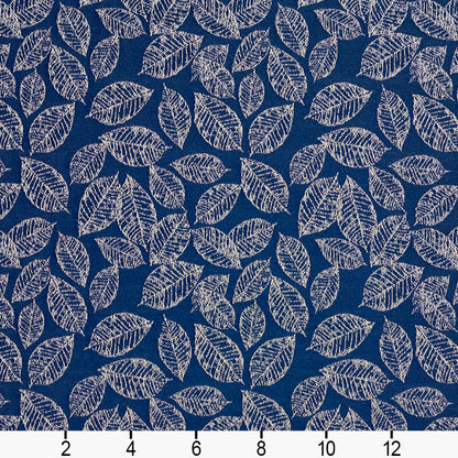 2618 Leaves Wedgewood/Leaf Blue Charlotte Fabrics