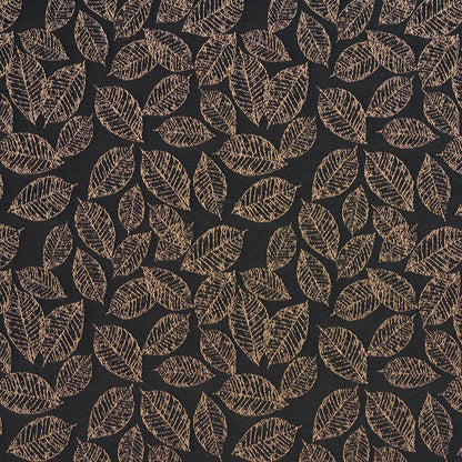 2624 Leaves Onyx/Leaf Black Charlotte Fabrics