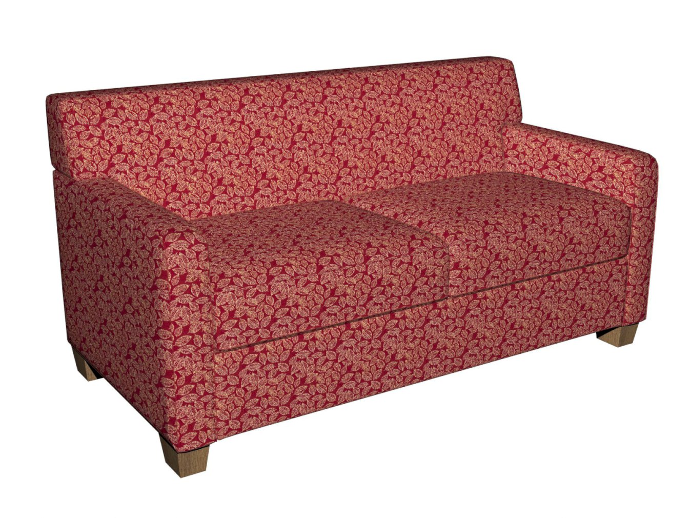 2625 Leaves Crimson/Leaf Red & Burgundy Charlotte Fabrics