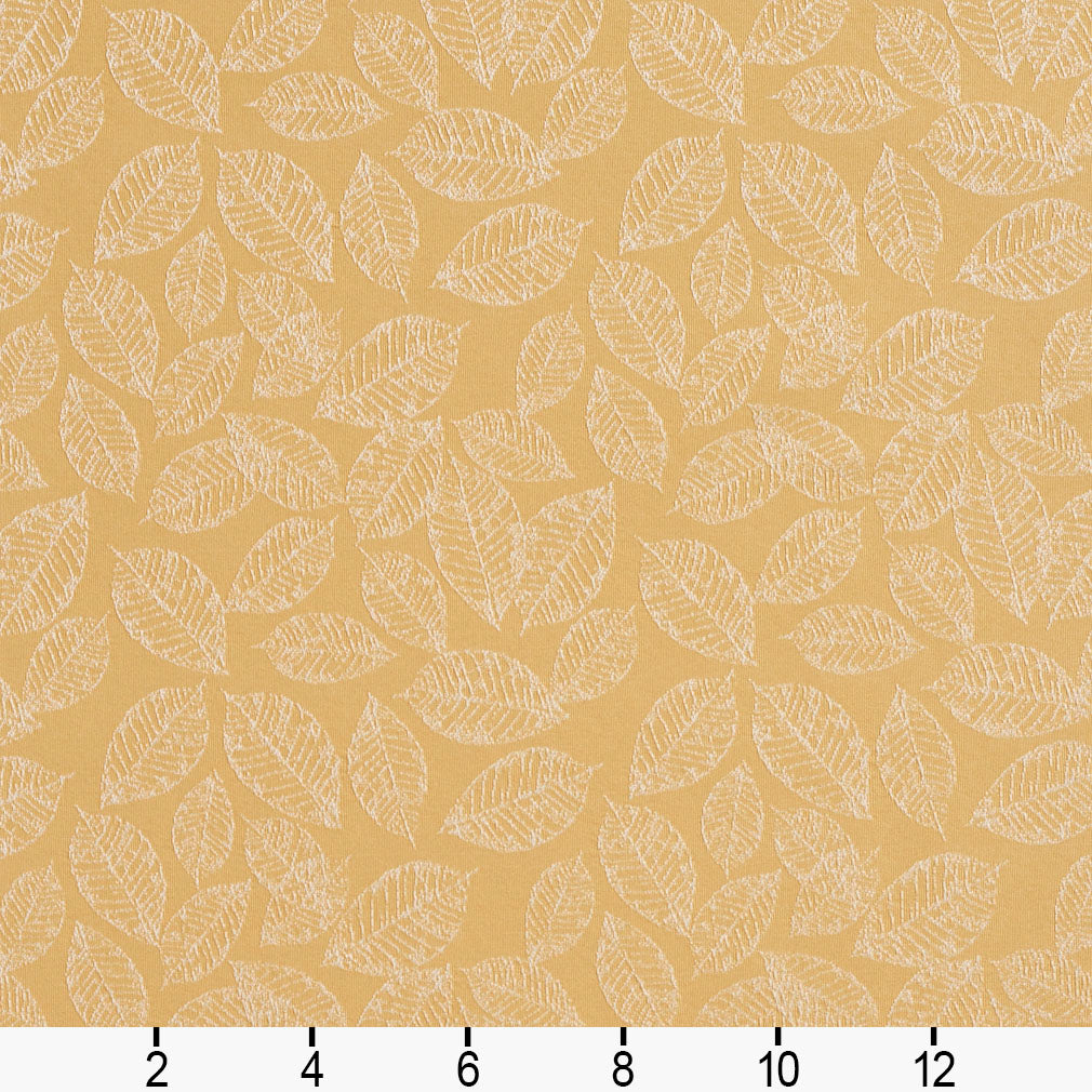 2626 Leaves Flax/Leaf Gold & Yellow Charlotte Fabrics