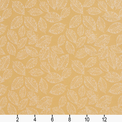 2626 Leaves Flax/Leaf Gold & Yellow Charlotte Fabrics