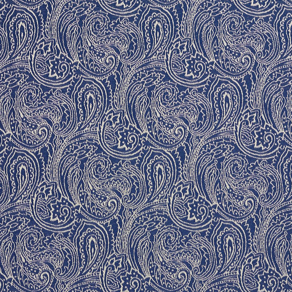 2627 Paisley Blue Charlotte Fabrics Woven Patterns