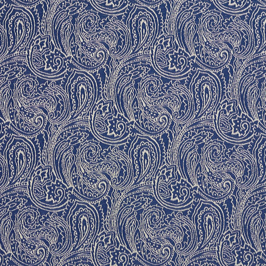 2627 Paisley Blue Charlotte Fabrics Woven Patterns
