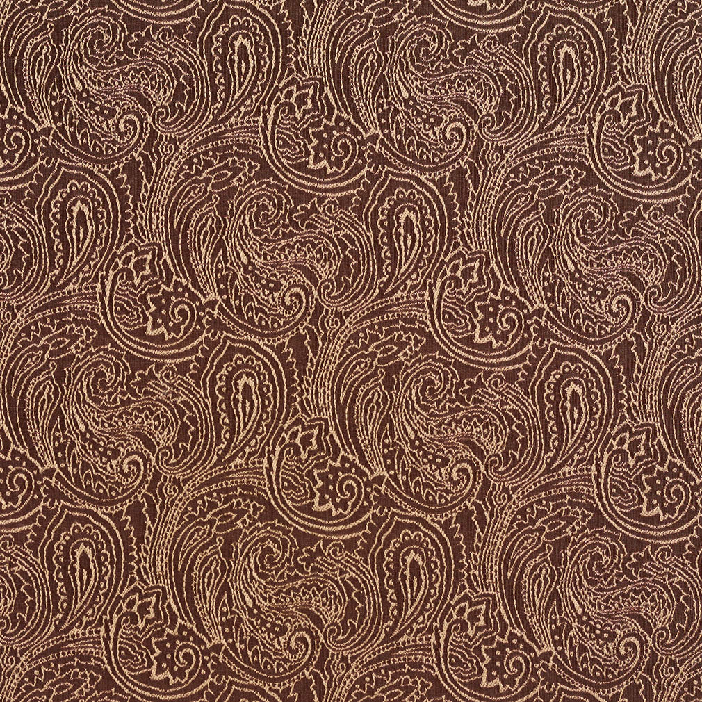 2630 Paisley Brown Charlotte Fabrics Woven Patterns