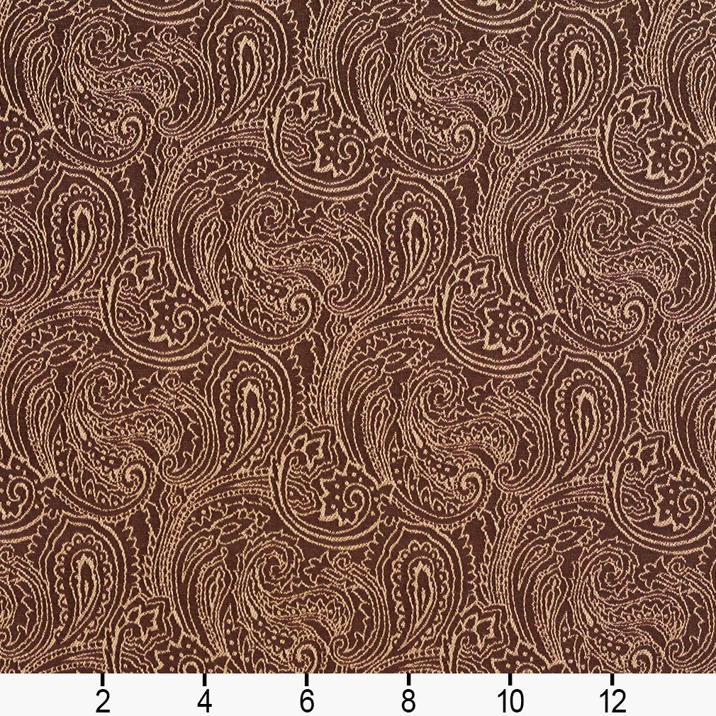2630 Paisley Sable/Paisley Brown Charlotte Fabrics