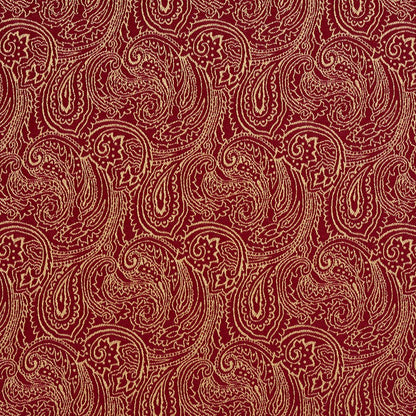 2634 Paisley Crimson/Paisley Red & Burgundy Charlotte Fabrics